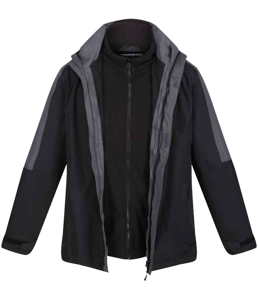 Regatta Defender III 3-in-1 Jacket - Black/Seal Grey